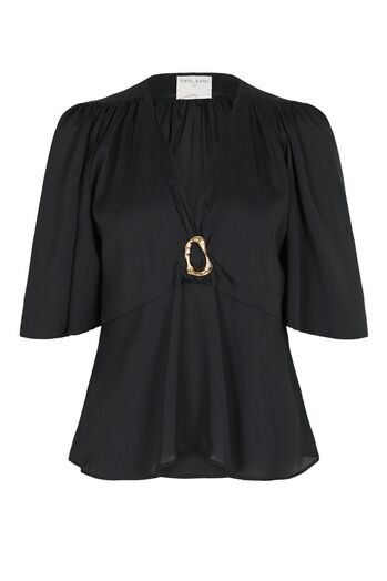 Bluse mit Schmuckbesatz