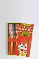 Chopstick Set Lucky Cat