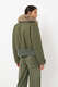 Bomberjacke mit Faux Fur Kragen 