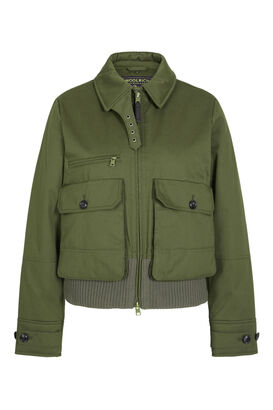 Bomberjacke mit Faux Fur Kragen 