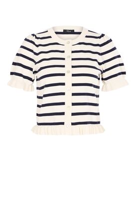 Cardigan mit Volantdetails
