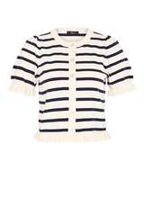 Cardigan mit Volantdetails