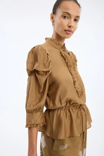 Bluse Vastu mit Seide