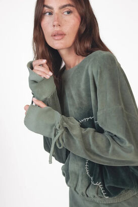 Sweatshirt aus Samt