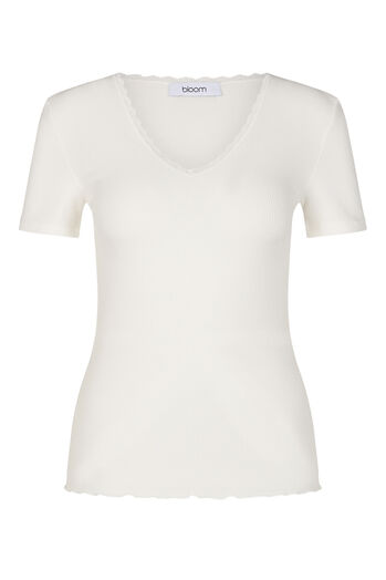 Shirt mit Spitzenborte
