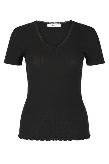 Shirt mit Spitzenborte