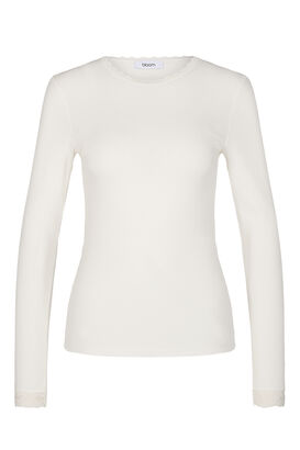 Longsleeve mit Spitzenborte