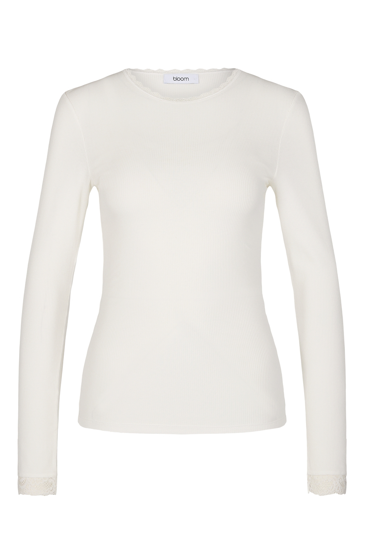 Longsleeve mit Spitzenborte