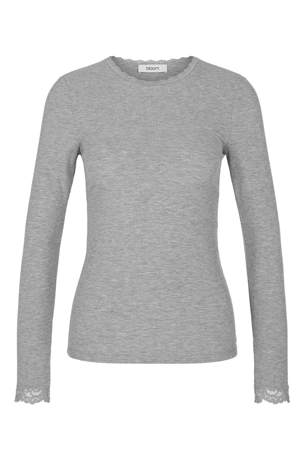 Longsleeve mit Spitzenborte