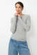 Longsleeve mit Spitzenborte