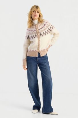Norweger Cardigan mit Alpaka