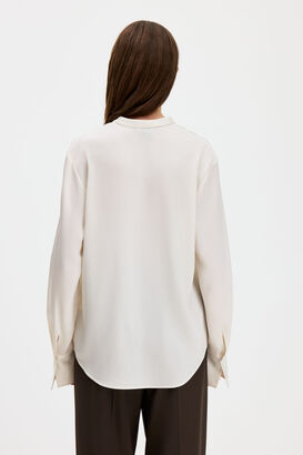 Bluse mit verdeckter Knopfleiste 