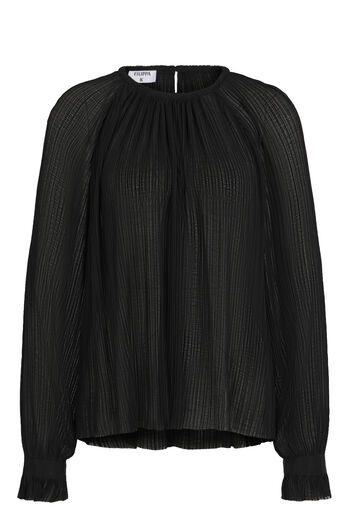 Plissierte Bluse 