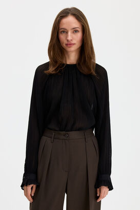 Plissierte Bluse 