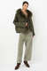 Jacke aus Baumwolle mit Fake Fur