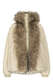 Wendbare Jacke aus Baumwolle mit Fake Fur