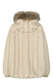 Wendbare Jacke aus Baumwolle mit Fake Fur