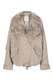 Jacke aus Velours mit Fake Fur