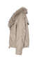 Jacke aus Velours mit Fake Fur