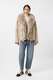 Jacke aus Velours mit Fake Fur