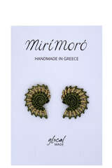 Ohrringe Shell, Olive