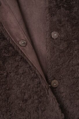Fake Fur Long Jacket