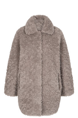 Fake Fur Long Jacket
