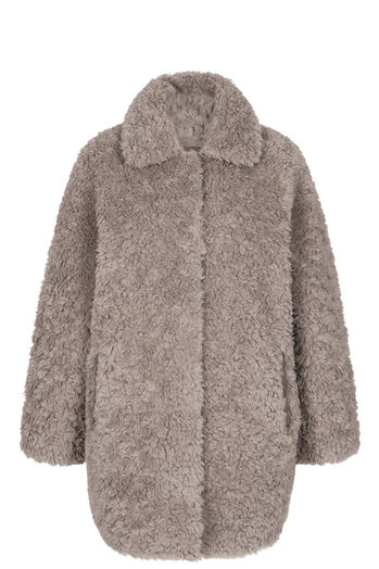 Fake Fur Long Jacket