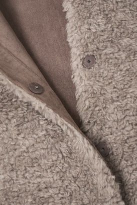 Fake Fur Long Jacket