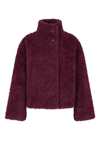 Fake Fur Jacke mit Stehkragen 