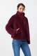 Fake Fur Jacke mit Stehkragen 