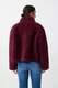 Fake Fur Jacke mit Stehkragen 