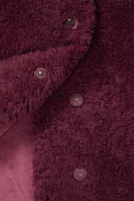 Fake Fur Jacke mit Stehkragen 
