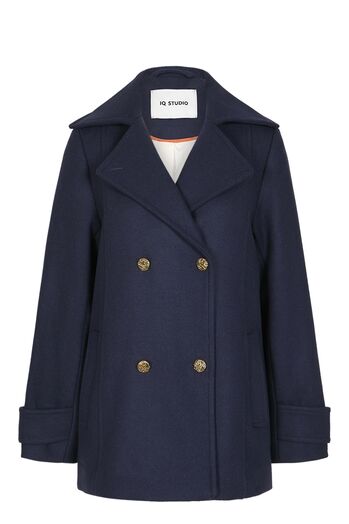 Long Cabanjacke mit Wolle