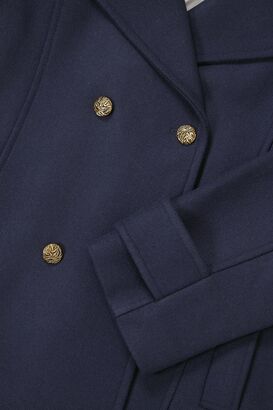 Long Cabanjacke mit Wolle