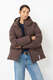 Puffer Zipper Jacke Active