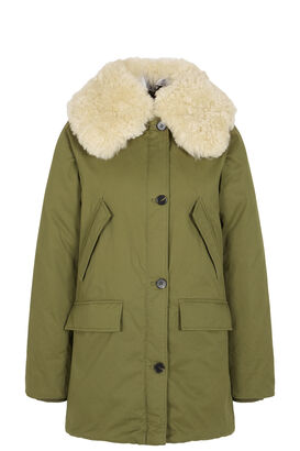 Parka mit Lammfellkragen