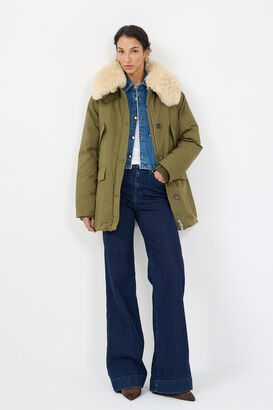 Parka mit Lammfellkragen