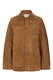Velours-Lederjacke Overshirt