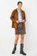 Velours-Lederjacke Overshirt