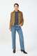 Velours Lederjacke