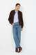 Velours Lederjacke