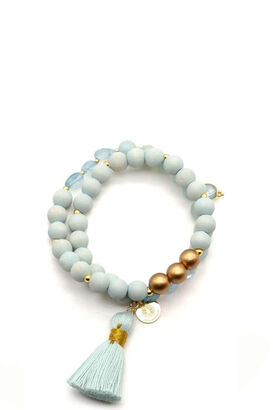 Armband Mala Twin, Blue Horizon  