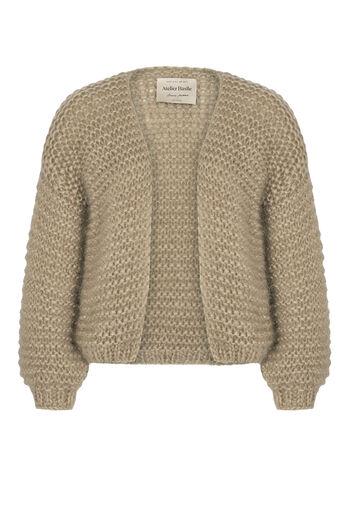 Handstrick- Cardigan Collette mit Super Kid Mohair