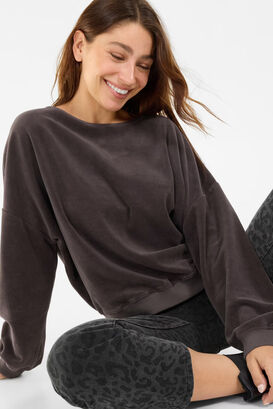 Sweatshirt aus Samt
