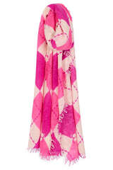 Cashmere Schal Pink Argyle