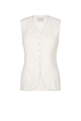 Plissierte Weste 