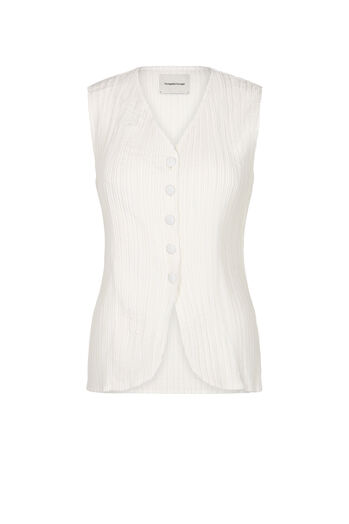 Plissierte Weste 