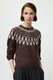 Brushed Jacquard Pullover 