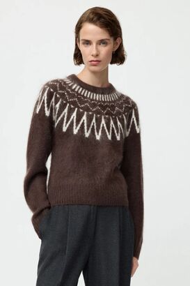 Brushed Jacquard Pullover 